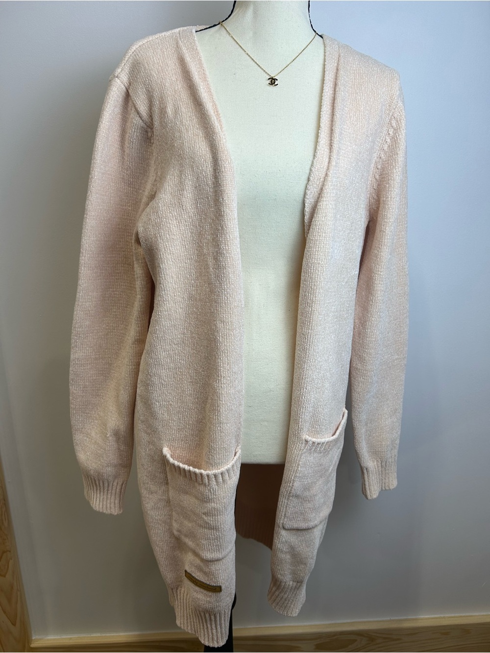 Simply Southern Light Blush Open-Front Cardigan